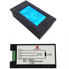 Цифровий амперметр-вольтметр PZEM-021 80-260VAC 20A 4500W LED подветка измеряет одновременно ток, мощность и напряжение