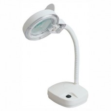 Настольная линза -лампа на гибкой ножке, x4/8, белая, 11W ZD-122