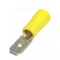 Клемма ножевая диаметр 6mm изоляция желтая MDD1.25-250 для провода 12-10 AWG/4-6mm 24A