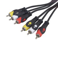 Шнур audio-video 3RCA-M на 3RCA-M, 3.0m VK30986