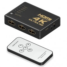 Комутатор HDMI switch 4K 5 в1 з пультом