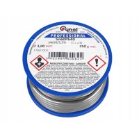 Припой S-Sn60Pb40 LC60 t183°C - 190°C SW26/3/2.5% 3.0mm 250g