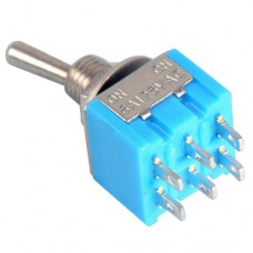 Тумблер MTS-202 ON-ON, DPDT 6pin 3A 250VAC