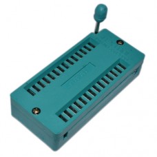 Панелька ZIF-DIP SCZP-28 (228-3345) с нулевым усилием, шаг 2.54mm для микросхемы