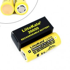 Aкумулятор LiitoKala Li-ion Lii-50S 26650 3.7V 5100mAh 18.8Wh 20A з захистом