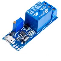 Таймер-реле часу XY-018 5-30VDC з micro USB регулювання 0-24 сек., захист від навантаження