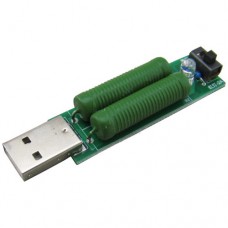 Плата розряду резистора навантаження 2A/1A з вимикачем + USB