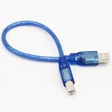 Кабель USB 2.0 AM/BM для UNO R3/Mega 2560 R3 прозорий, 0.3mm