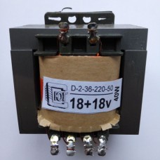 Д-2-36-220-50 18V+18V 40W трансформатор