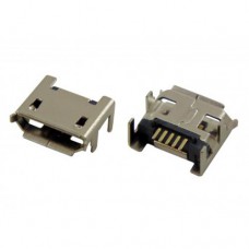 Micro USB-F розетка на плату тип B 5pin 4 ножки dip 5P