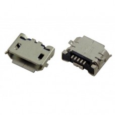 Micro USB-F розетка на плату тип B 5pin 2 ножки sink 6_4 smt 5P (23)