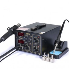 YIHUA 852D+ паяльна станція цифрова компресорна з термоповітряним феном 550W, 100°C~480°C