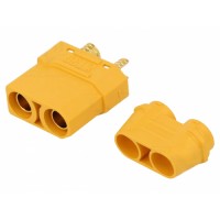 Роз'єм живлення XT90H-F - мама (розетка) 500V 40A  на провід 10AWG для підключення силових акумуляторів