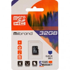 Карта пам'яті Mibrand microSD HC (клас 10) 32 гігобайт