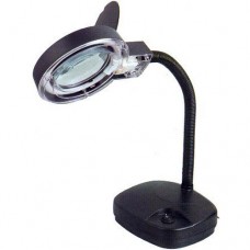 Настольная линза -лампа на гибкой ножке, x4/8, черная, 11W ZD-123