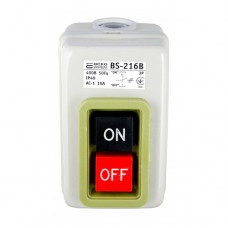 Пускова кнопка BS-216B 400V 10A 3NO IP40 вимикач-роз’єднувач