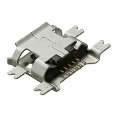 Micro USB-F розетка на плату тип B 5pin 4 ніжки sink 1_6 4 feet dip 5P (9)