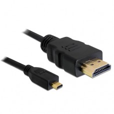 Шнур аудіо-відео HDMI - micro HDMI, V.1.4 GOLD, пластиковий корпус, O.D. 5.0mm 1.5m