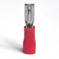 Клема ножова FDV1.25-110(8) розетка 2.8x0.5/0.8 мм червона частково ізольована на провід 22-16 AWG/0.5-1.5mm 10A
