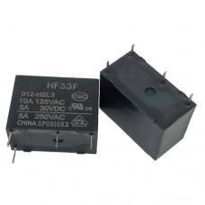 Реле HF33F-012-HSL3 SPST 10A 125VAC 5A 30VDC 4 pin