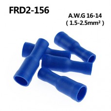 Клемма круглая диаметр 4mm, изоляция синяя, FRD2-156 для провода 22-16 AWG/0.5-1.5mm , 15A
