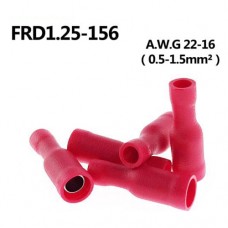 Клемма круглая диаметр 4mm, изоляция красная, FRD1.25-156 розетка на провод 22-16 AWG/0.5-1.5mm, 15A