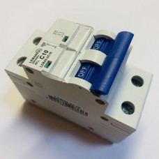 LCB45-2C10 автоматичний вимикач 10A 230V 2 полюси тип C 4.5kA малогабаритний