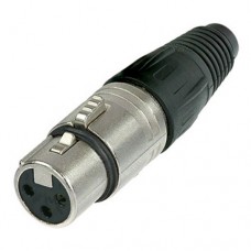 Разъем XLR (розетка) на кабель 3pin (Ag) NC3FX