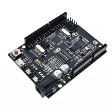 Arduino UNO R3 плата-контроллер на ATmega328P WiFi + ESP8266 (32 Мб памяти) USB-TTL CH340G Micro-USB