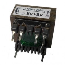 ТПШ-1-220-50 9V+9V 80mA трансформатор