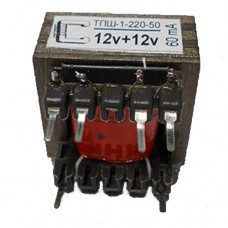 ТПШ-1-220-50 12V+12V 60mA  трансформатор