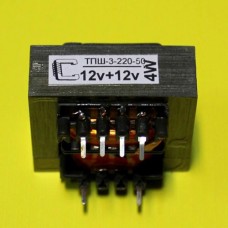 ТПШ-3-220-50 12V+12V трансформатор 4W