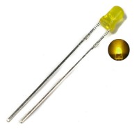 Cвітлодіод жовтий 2.1-2.4V 20mA 60mW 592nm 70-150mcd 30° дифузний