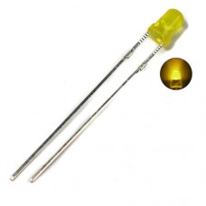 Cвітлодіод жовтий 2.1-2.4V 20mA 60mW 592nm 70-150mcd 30° дифузний
