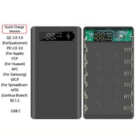 Універсальний набір мобильної батареї Power Bank M6 PD Type-C QC2.0 QC3.0 PD2.0 PD3.0 (корпус та плата) швидкий заряд на 6 акумуляторів