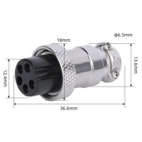 Роз'єм мікрофонний MIC325 (розетка) на кабель 5 pin