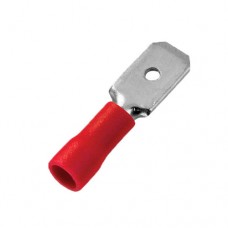 Клема ножова MDD1.25-187(5) вилка 4.75x0.5 мм червона частково ізольована на провід 22-16 AWG/0.5-1.5mm 10A