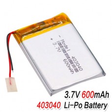 Аккумулятор Li-Pol 403040 3.7V 600mA защита от перегрузки для mp3/mp4 GPS навигатор, Bluetooth-гарнитура, телефон, КПК