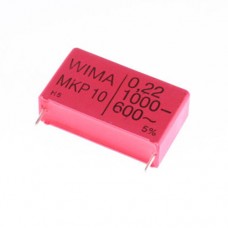 Конденсатор MKP10 0.22uF 1000VAC K(+/-5%), P=27.5mm MKP1O132206B полипропиленовый