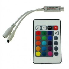 Контроллер 24KEY-RGB ИК 12VDC, 72W для RGB ленты 2A на канал, ДУ24