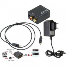 Адаптер-конвертер Toslink на RCA аудіо декодер SPDIF ATV цифро-аналоговий підсилювач M0383
