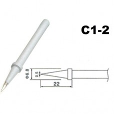 Жало TIP C1-2 на паяльник ZD-200C 25W/30W/40W,  ZD99 48W игла d0.5mm с никелевым напылением