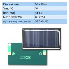 Сонячний модуль AK53x30 5V 45mA 0.225W полікристалічний кремній