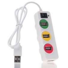 Концентратор-хаб USB на 4 порта USB 2.0 P-1030 з вимикачем