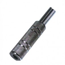 Розетка Jack стерео 2.5mm, металл, на кабель