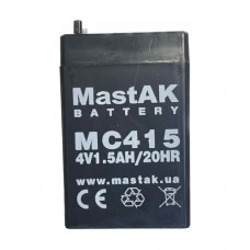 MastAK MC415 (4V1.5Ah/20hr) аккумулятор