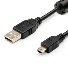 Кабель USB 2.0 A - mini USB (5pin) с фильтром 1.5m