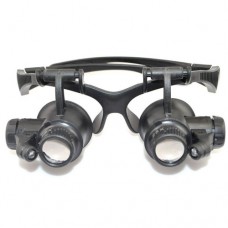 Лупа-окуляри NO.9892GJ з підсвічуванням LED збільшення x10x15x20x25