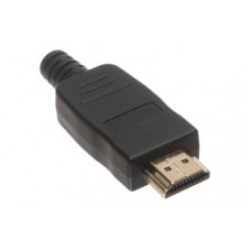 Разъем HDMI вилка 19pin + корпус на кабель