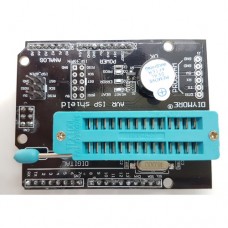 Плата расширения (шильд) для прошивки ATMEGA328P на Arduino UNO R3 с зуммером и светодиодным индикатором